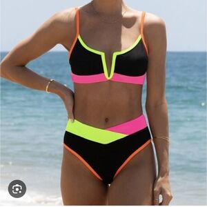 Vibrant Neon Bikini Set